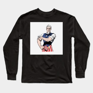 Uncle Sam Rolling Up His Sleeves! Long Sleeve T-Shirt